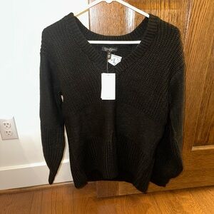 Jessica Simpson Black V-Neck Sweater